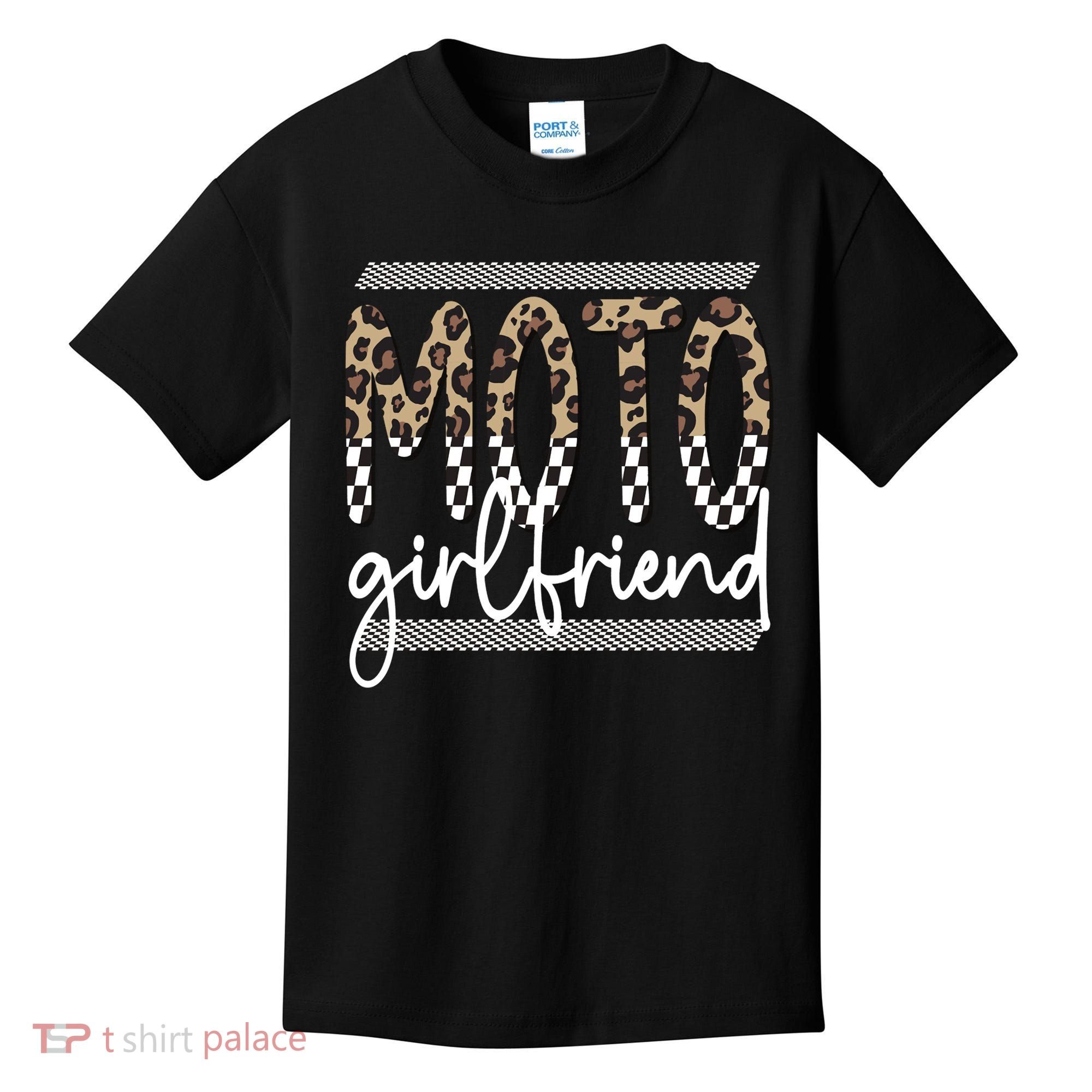 Motocross Girlfriend Best Moto Girlfriend Kids T-Shirt