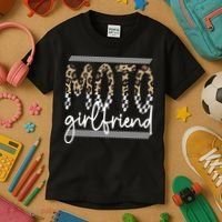Motocross Girlfriend Best Moto Girlfriend Kids T-Shirt thumb 3
