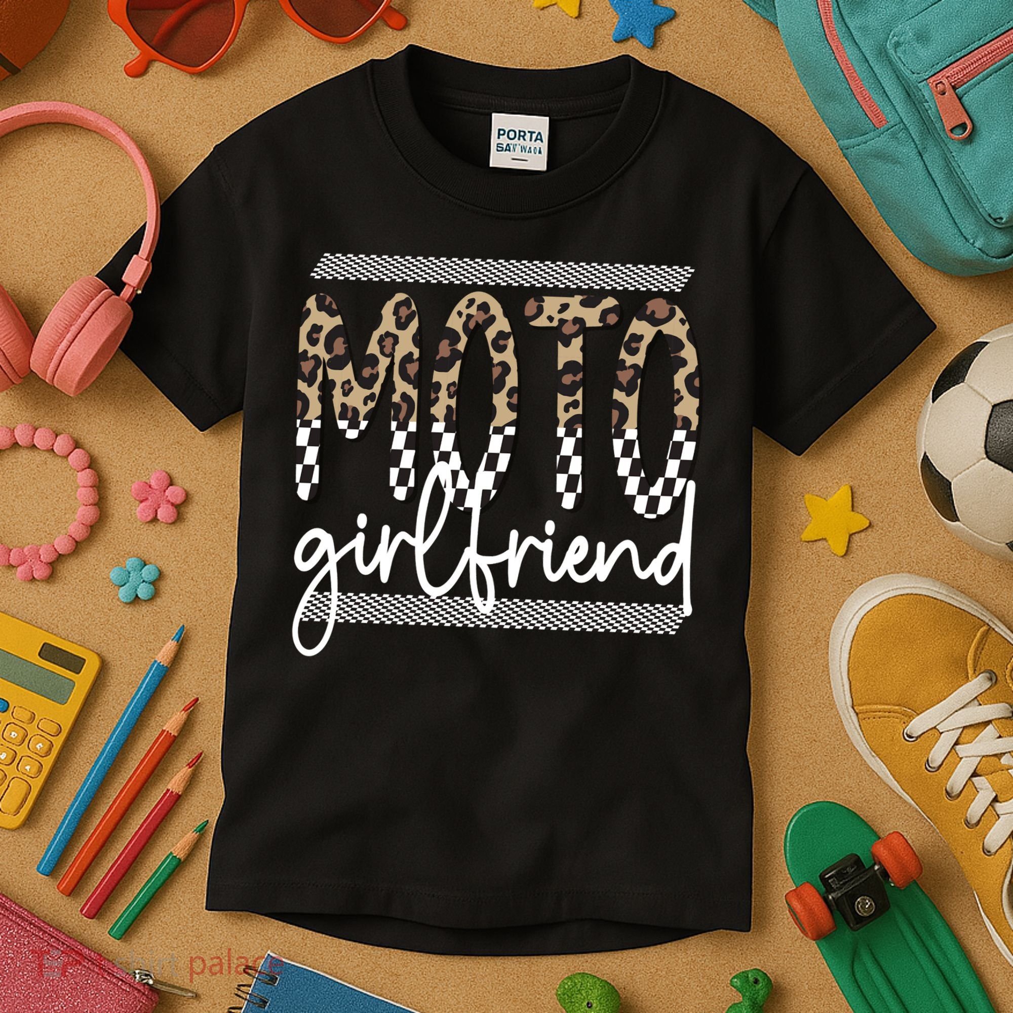 Motocross Girlfriend Best Moto Girlfriend Kids T-Shirt