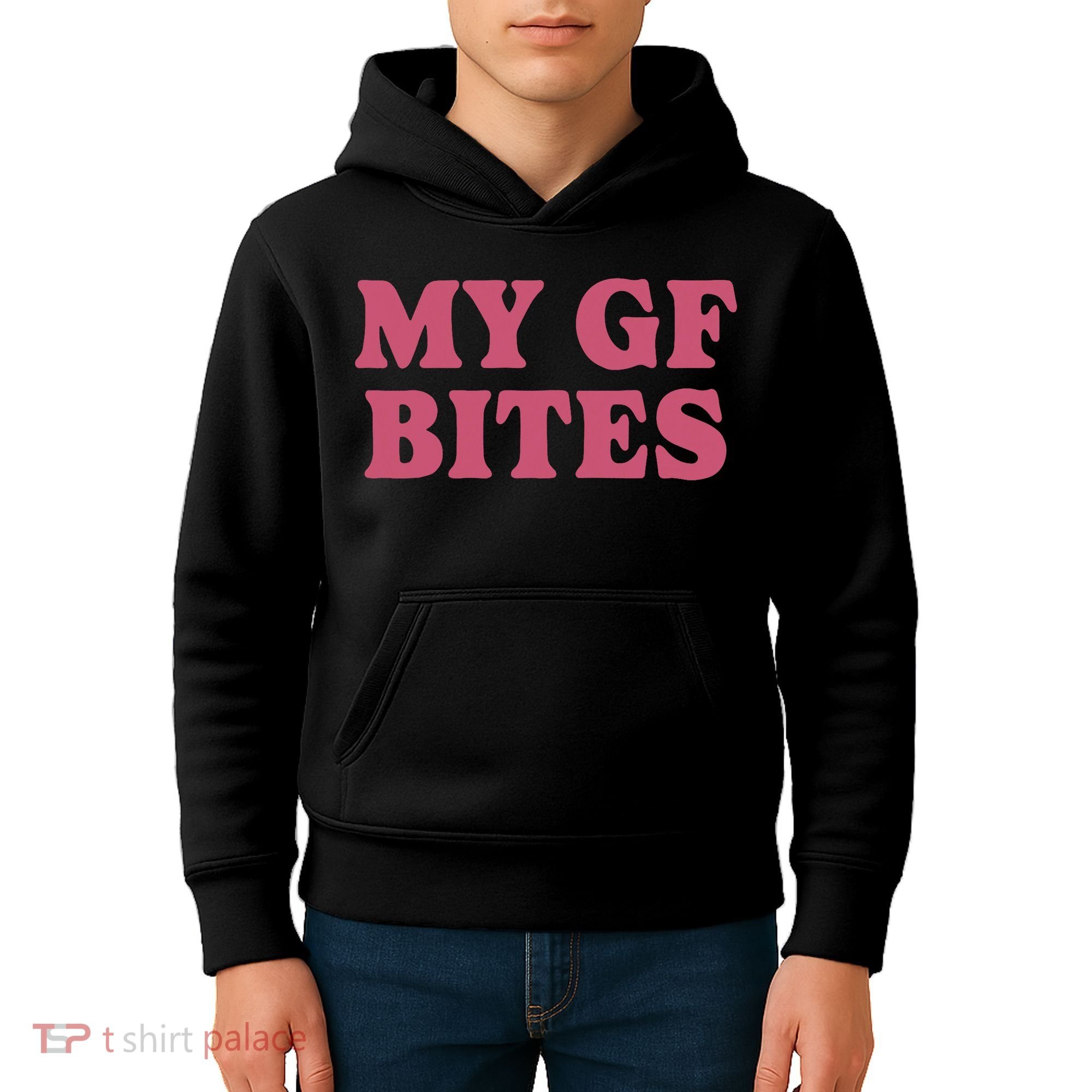 My Gf Bites Kids Hoodie