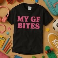 My Gf Bites Kids T-Shirt thumb 3