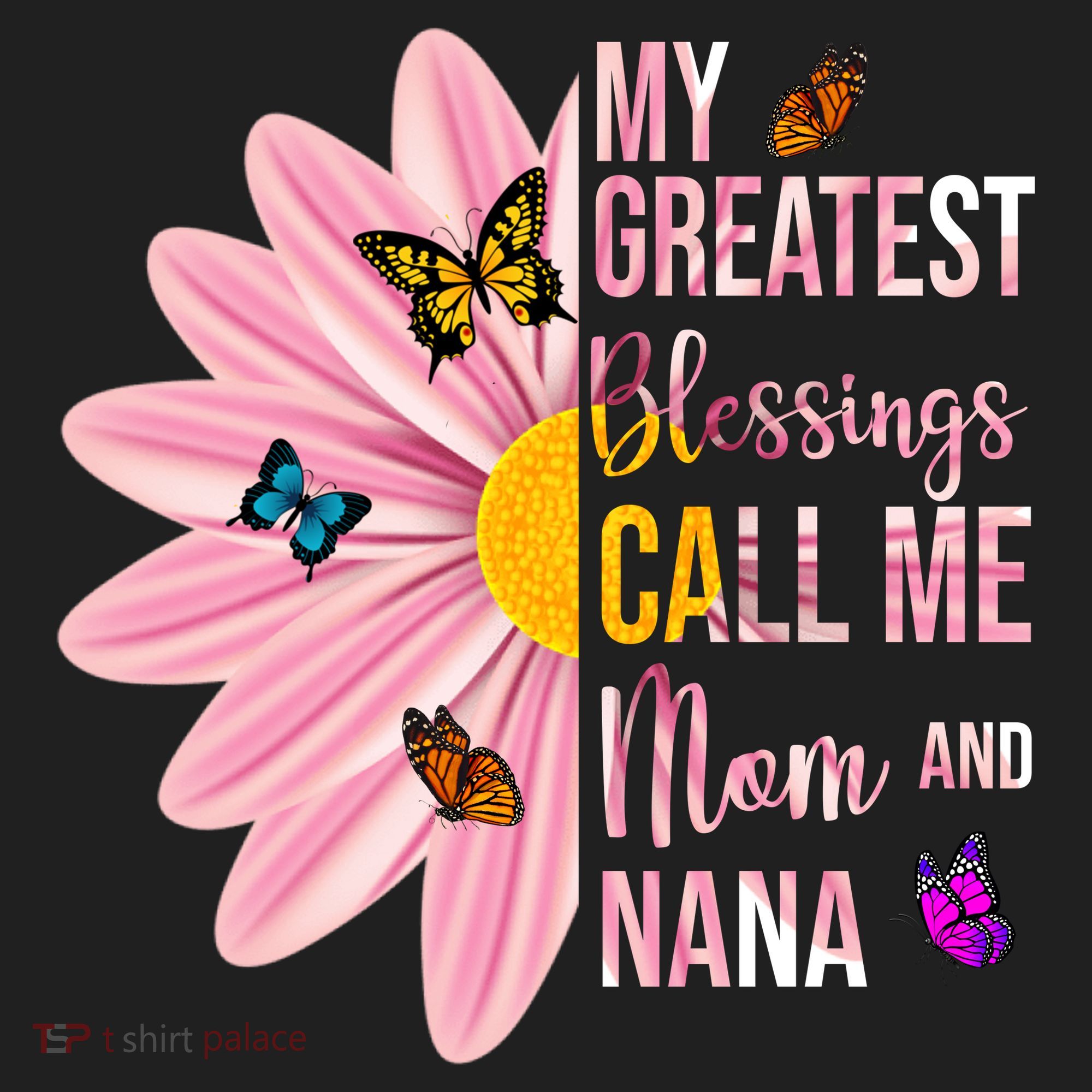 My Greatest Blessings Call Me Mom And Nana Butterfly Beanie