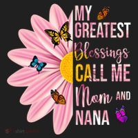 My Greatest Blessings Call Me Mom And Nana Butterfly Hat thumb 2