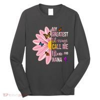 My Greatest Blessings Call Me Mom And Nana Butterfly Long Sleeve Shirt thumb 0