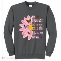 My Greatest Blessings Call Me Mom And Nana Butterfly Sweatshirt thumb 0