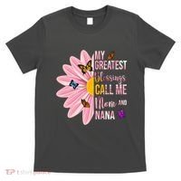 My Greatest Blessings Call Me Mom And Nana Butterfly T-Shirt thumb 0