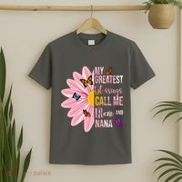 My Greatest Blessings Call Me Mom And Nana Butterfly T-Shirt thumb 2