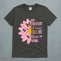 My Greatest Blessings Call Me Mom And Nana Butterfly T-Shirt thumb 5