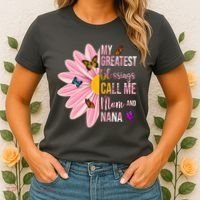My Greatest Blessings Call Me Mom And Nana Butterfly Women's T-Shirt thumb 2