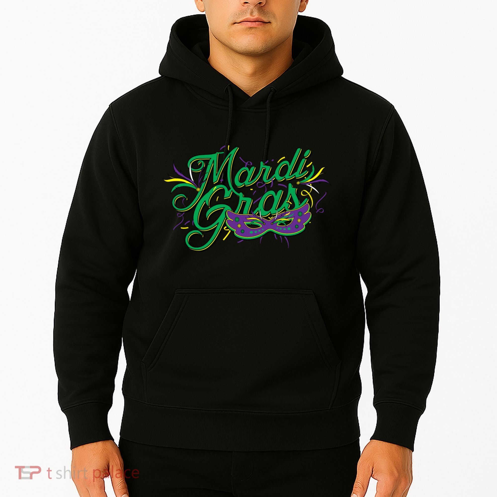 Mardi Gras Celebration Logo Hoodie