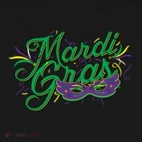 Mardi Gras Celebration Logo Bucket Hat thumb 4