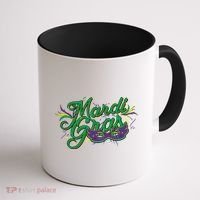 Mardi Gras Celebration Logo Coffee Mug thumb 1