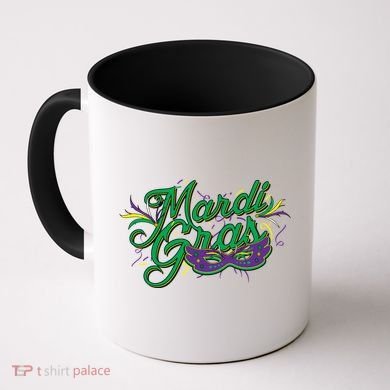 Mardi Gras Celebration Logo Coffee Mug