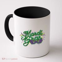 Mardi Gras Celebration Logo Coffee Mug thumb 0