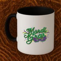 Mardi Gras Celebration Logo Coffee Mug thumb 2