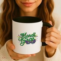 Mardi Gras Celebration Logo Coffee Mug thumb 3