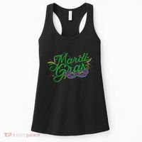 Mardi Gras Celebration Logo Women's Tank Top thumb 0