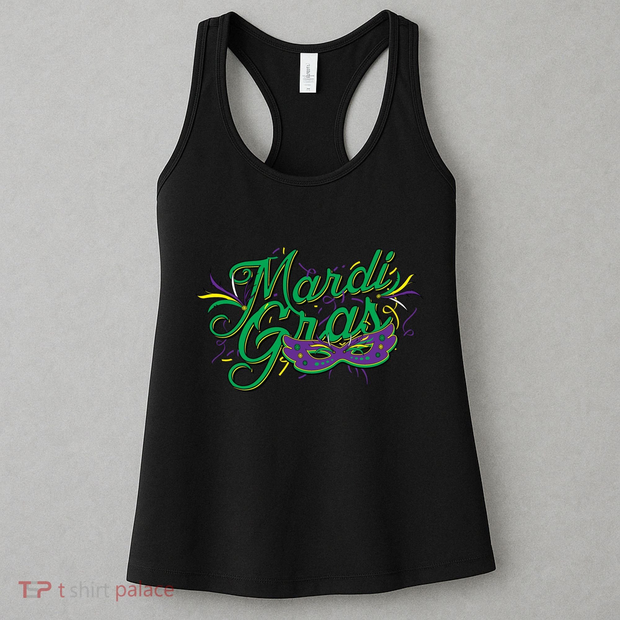 Mardi Gras Celebration Logo Women's Tank Top