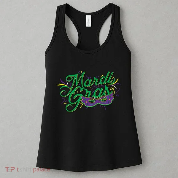 Mardi Gras Celebration Logo Women's Tank Top