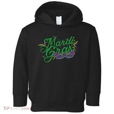 Mardi Gras Celebration Logo Toddler Hoodie