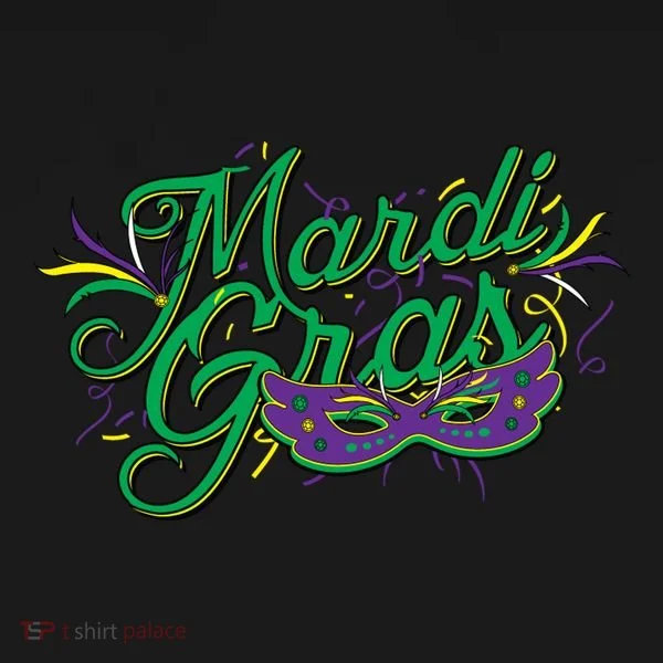 Mardi Gras Celebration Logo Women's Long Sleeve Shirt