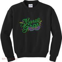 Mardi Gras Celebration Logo Kids Sweatshirt thumb 0