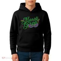 Mardi Gras Celebration Logo Kids Hoodie thumb 4