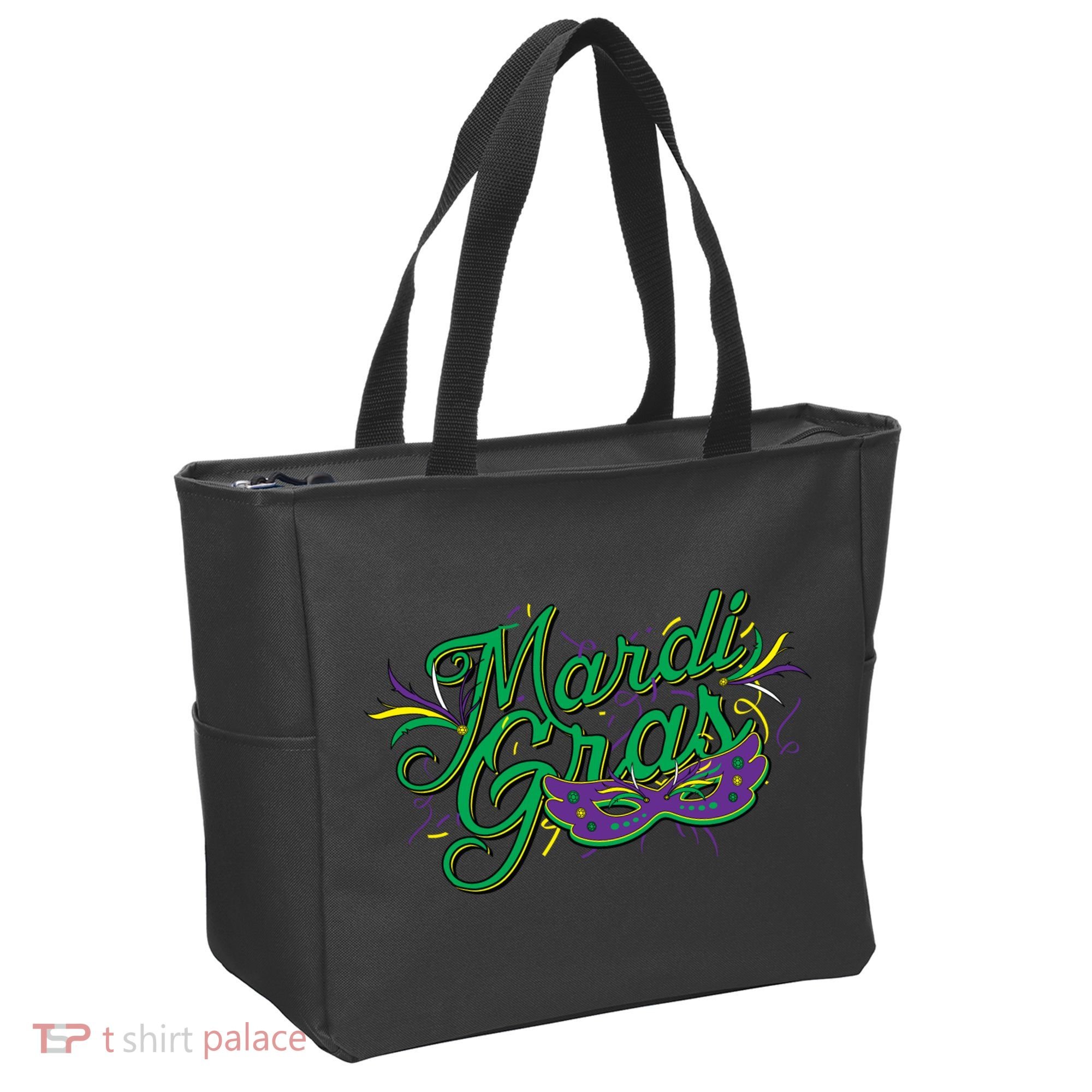 Mardi Gras Celebration Logo Tote Bag