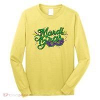 Mardi Gras Celebration Logo Long Sleeve Shirt thumb 0