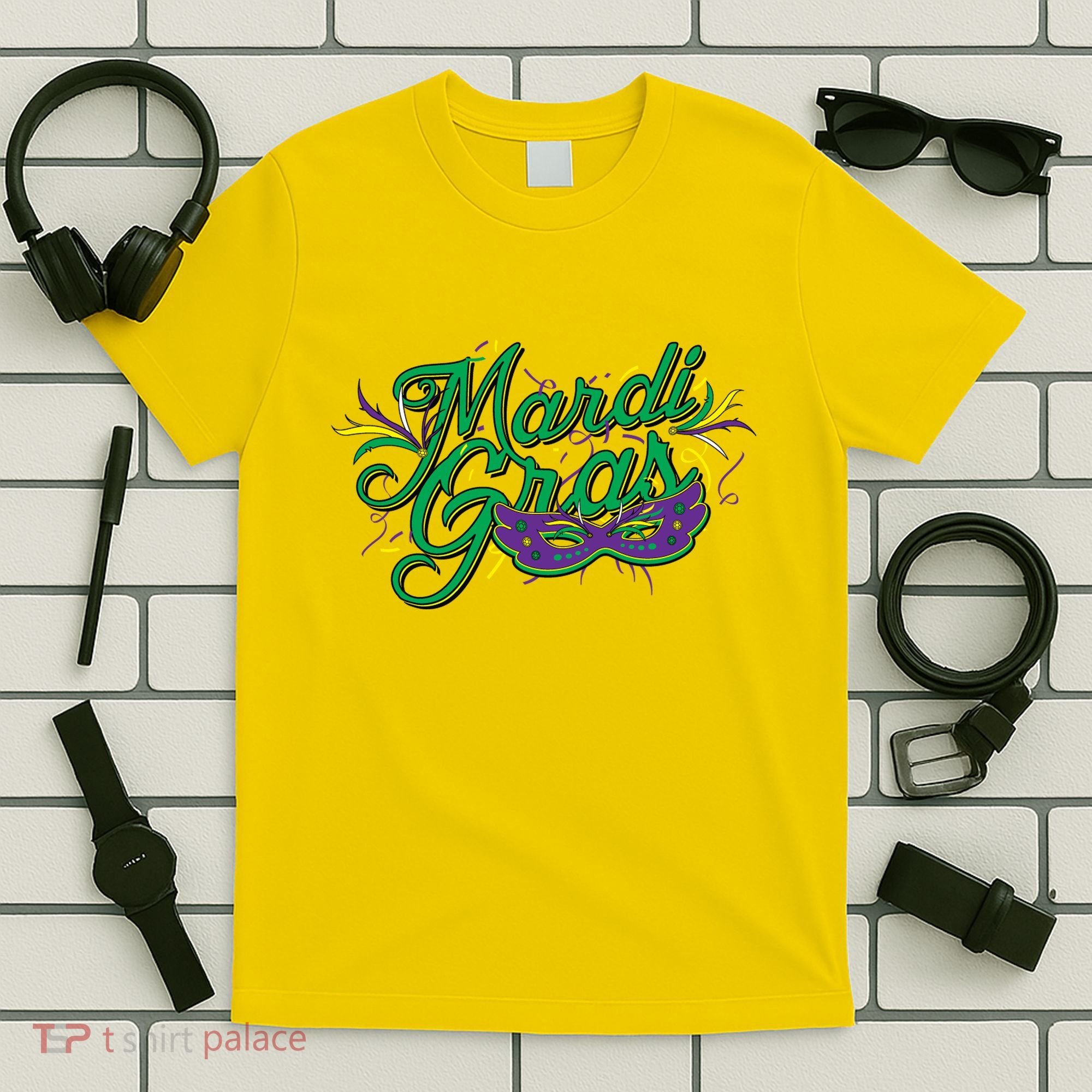 Mardi Gras Celebration Logo T-Shirt