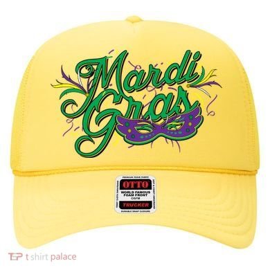 Mardi Gras Celebration Logo Hat