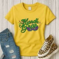 Mardi Gras Celebration Logo Women's T-Shirt thumb 3