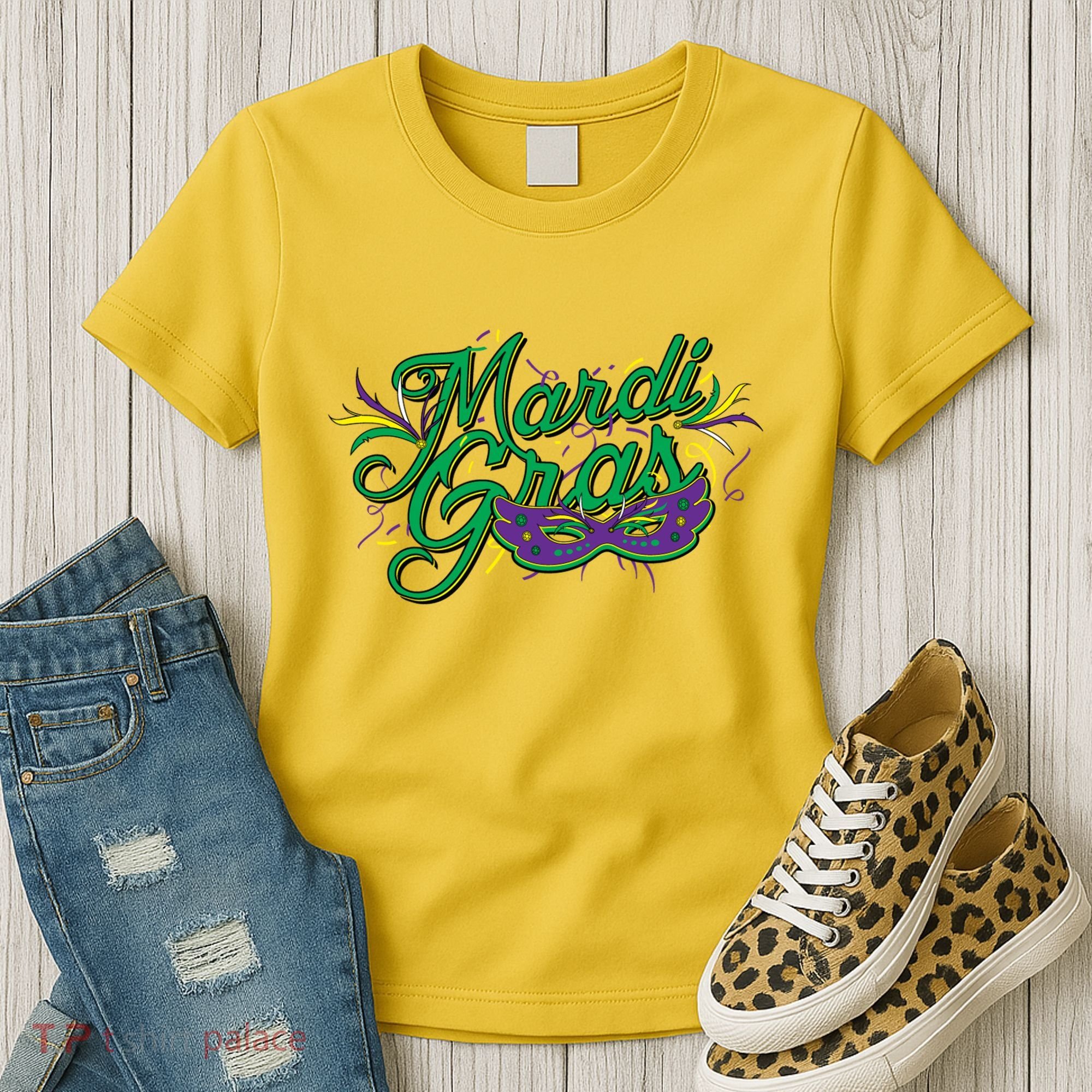 Mardi Gras Celebration Logo Women's T-Shirt