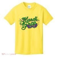 Mardi Gras Celebration Logo Kids T-Shirt thumb 0