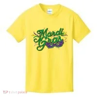 Mardi Gras Celebration Logo Kids T-Shirt thumb 0