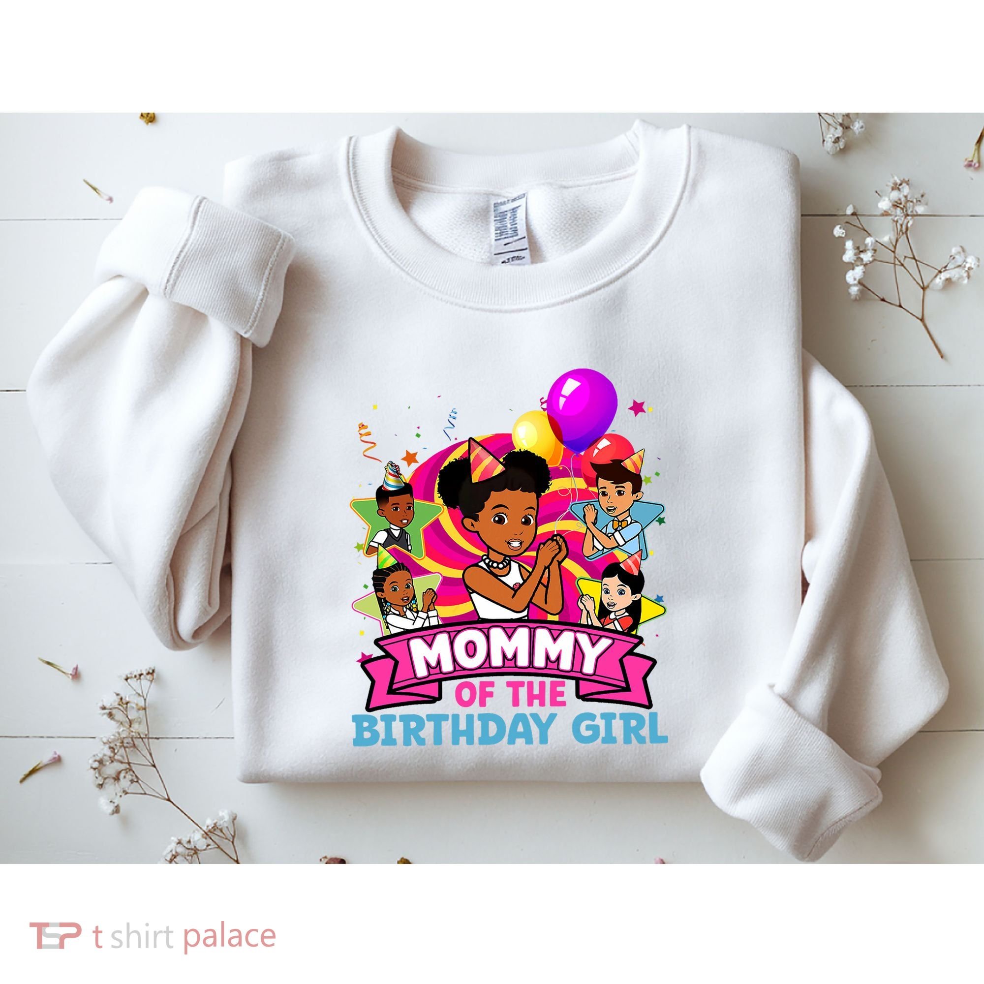 Mommy Gracies Corner Birthday Dolls Cute Party Sweatshirt