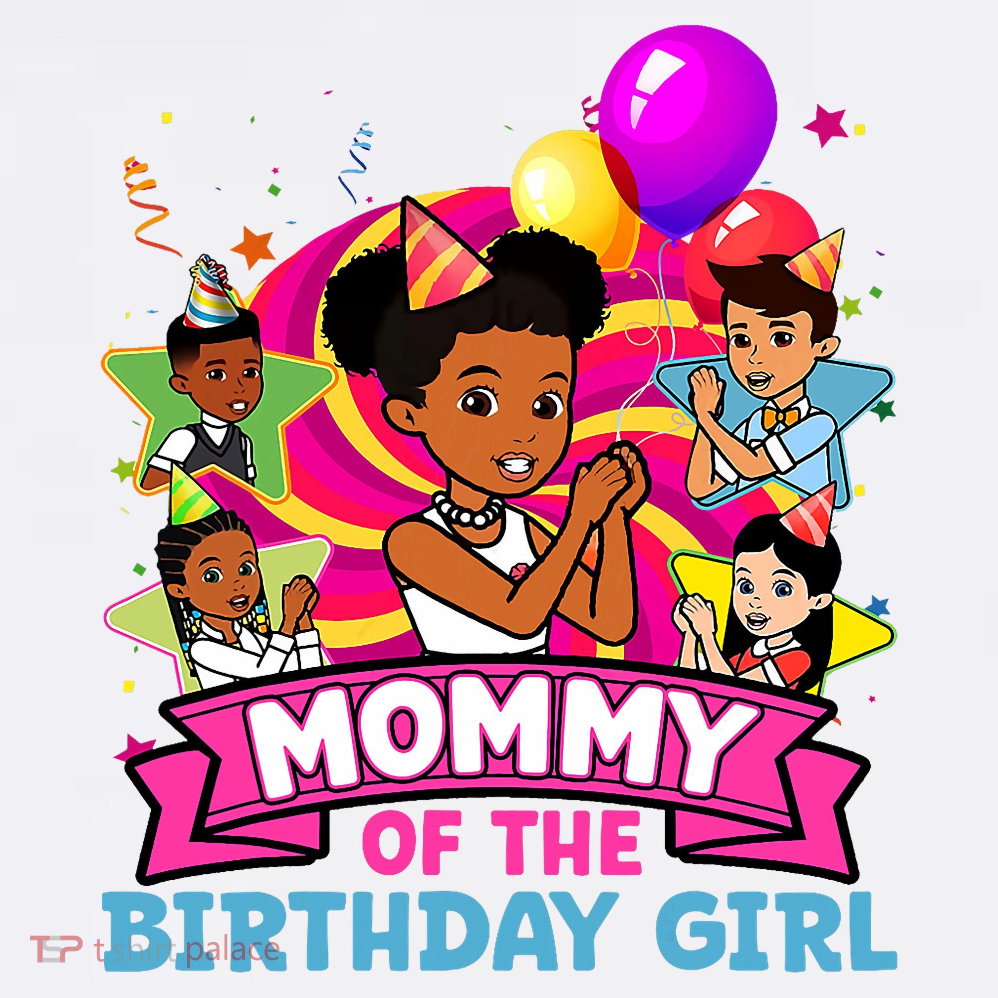 Mommy Gracies Corner Birthday Dolls Cute Party T-Shirt