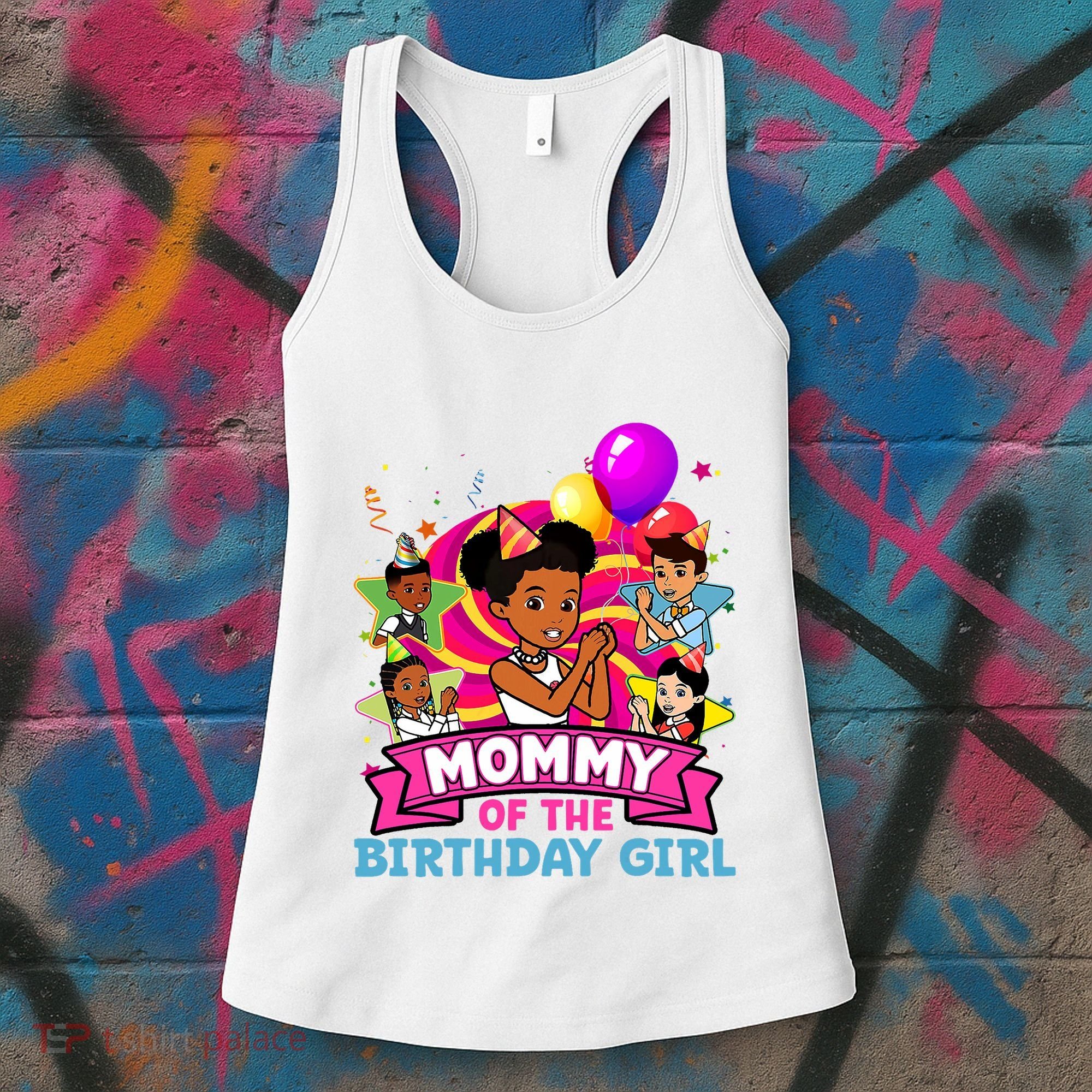 Mommy Gracies Corner Birthday Dolls Cute Party Women's Tank Top