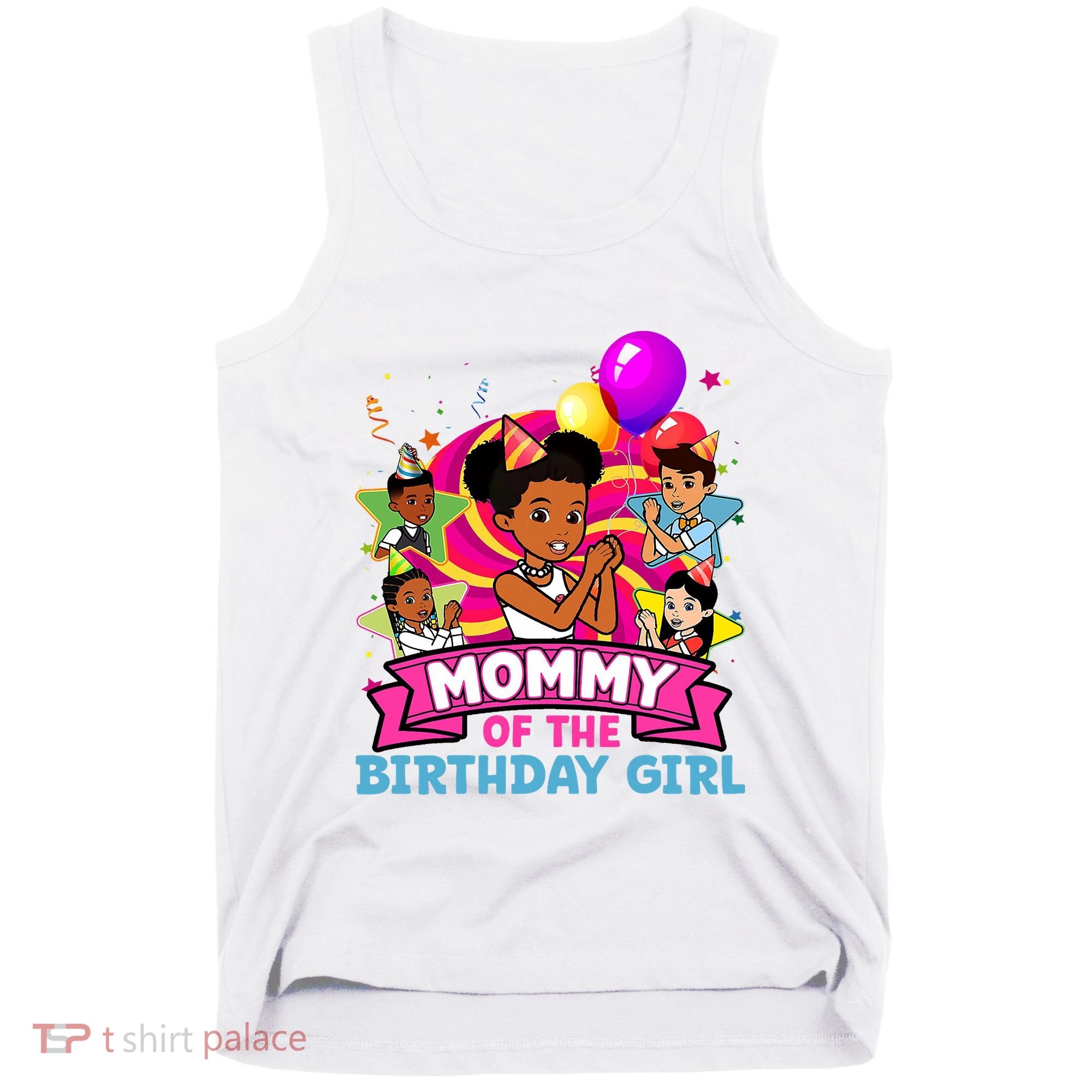 Mommy Gracies Corner Birthday Dolls Cute Party Tank Top