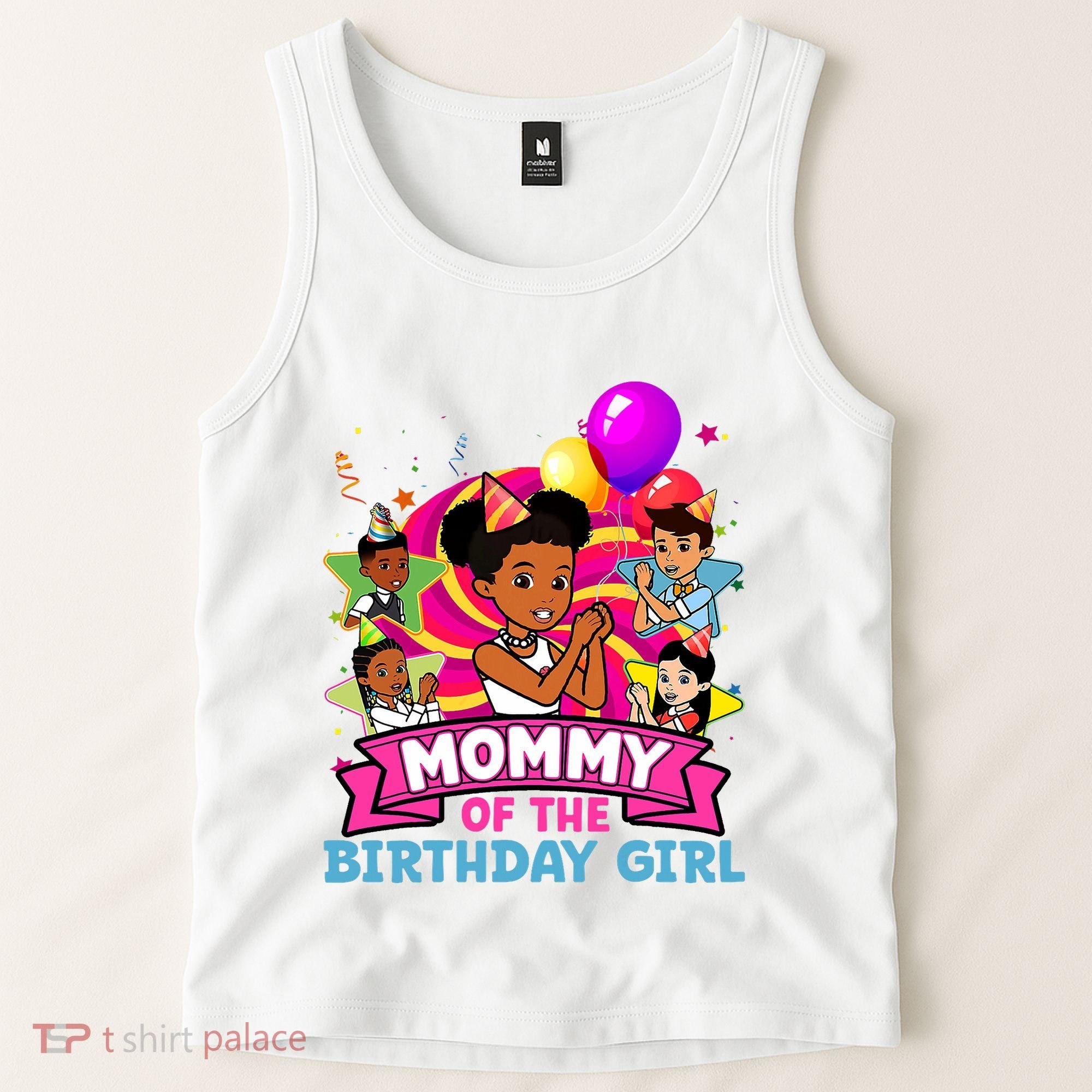Mommy Gracies Corner Birthday Dolls Cute Party Tank Top