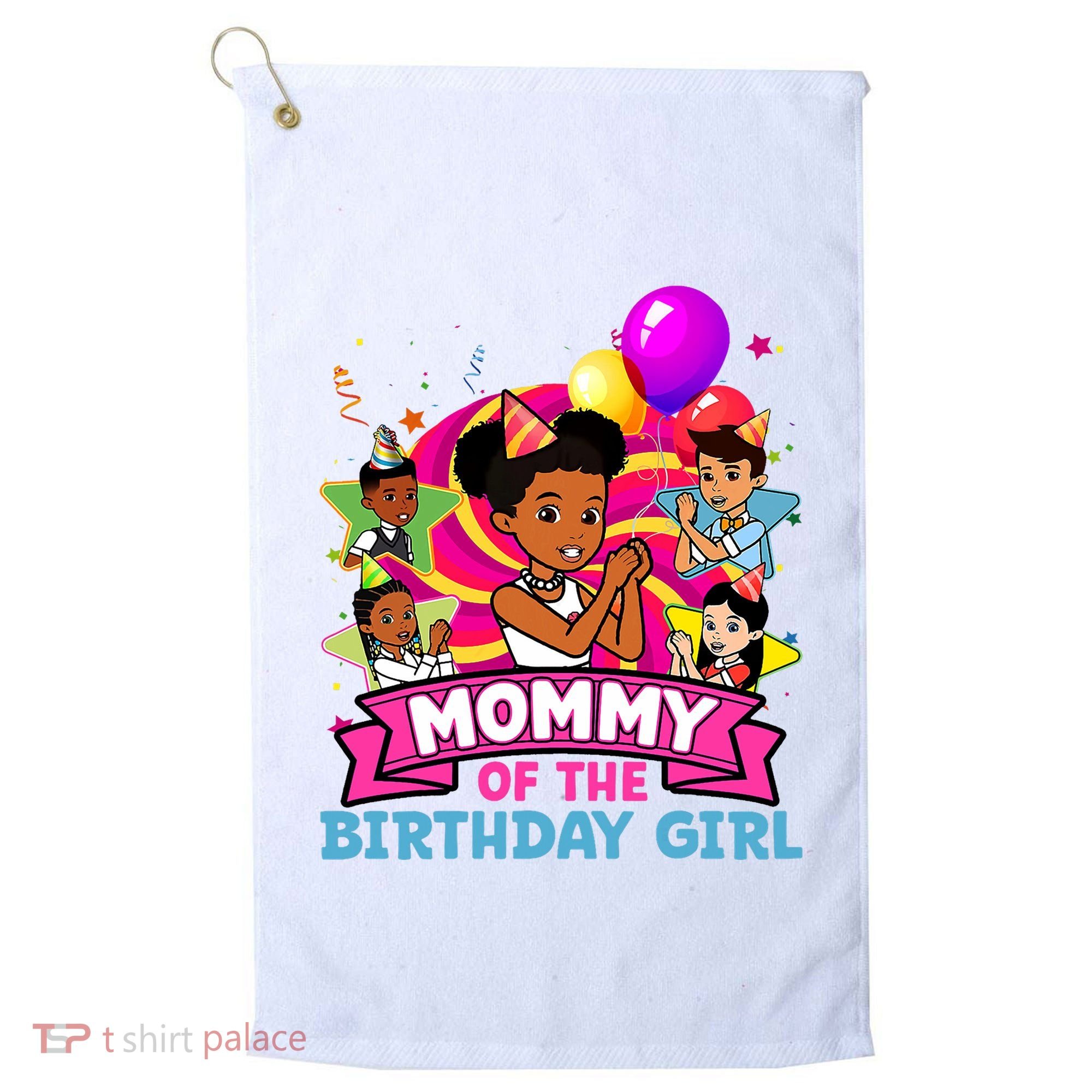 Mommy Gracies Corner Birthday Dolls Cute Party Golf Towel