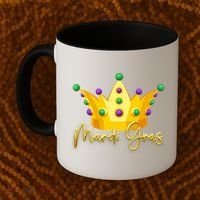 Mardi Gras Crown Celebration Coffee Mug thumb 2