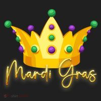 Mardi Gras Crown Celebration Beanie thumb 2