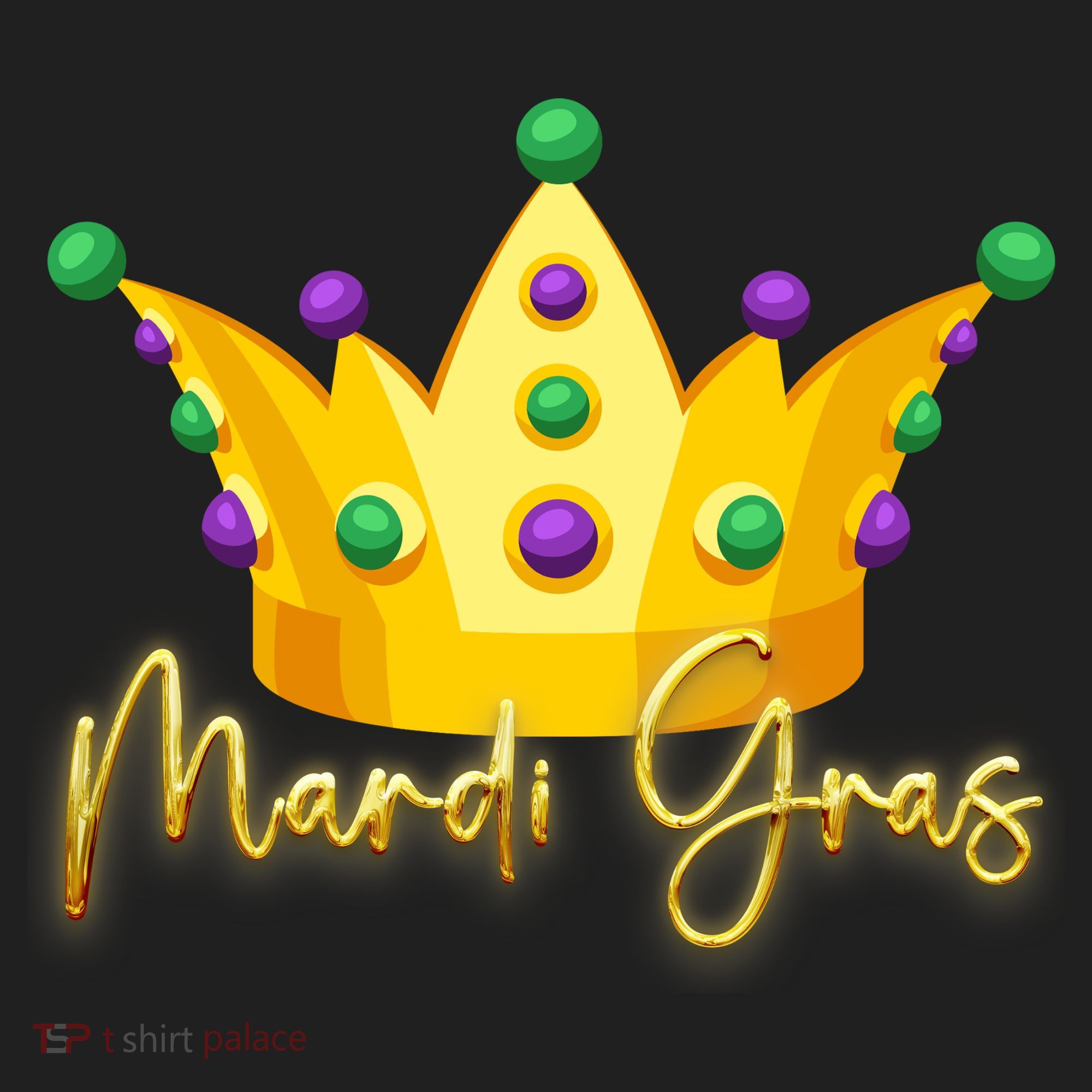 Mardi Gras Crown Celebration Beanie