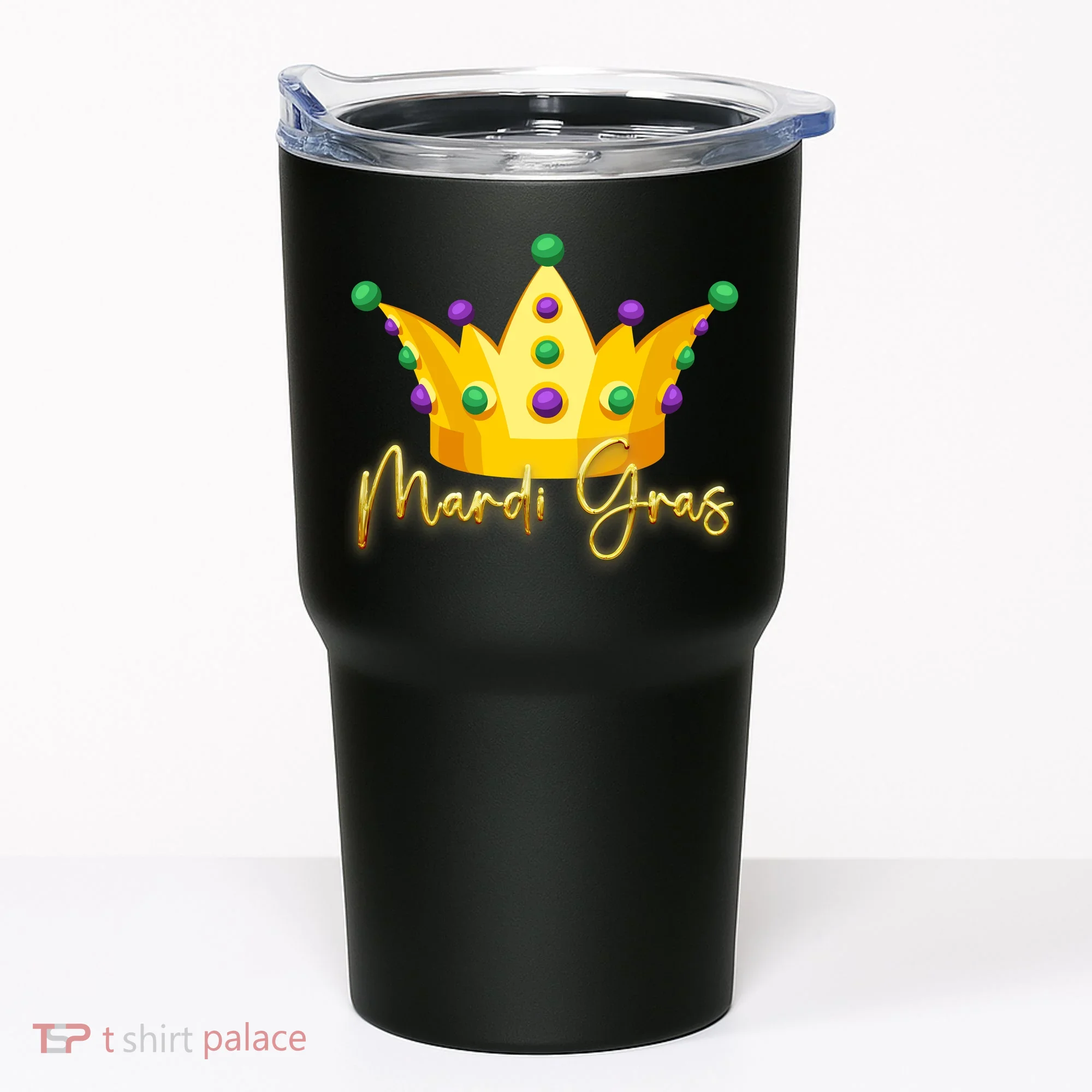 Mardi Gras Crown Celebration Tumbler