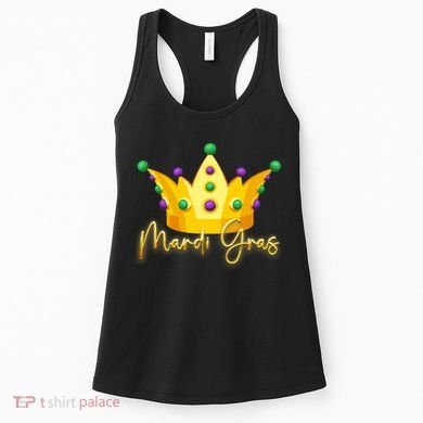 Mardi Gras Crown Celebration Women's Tank Top