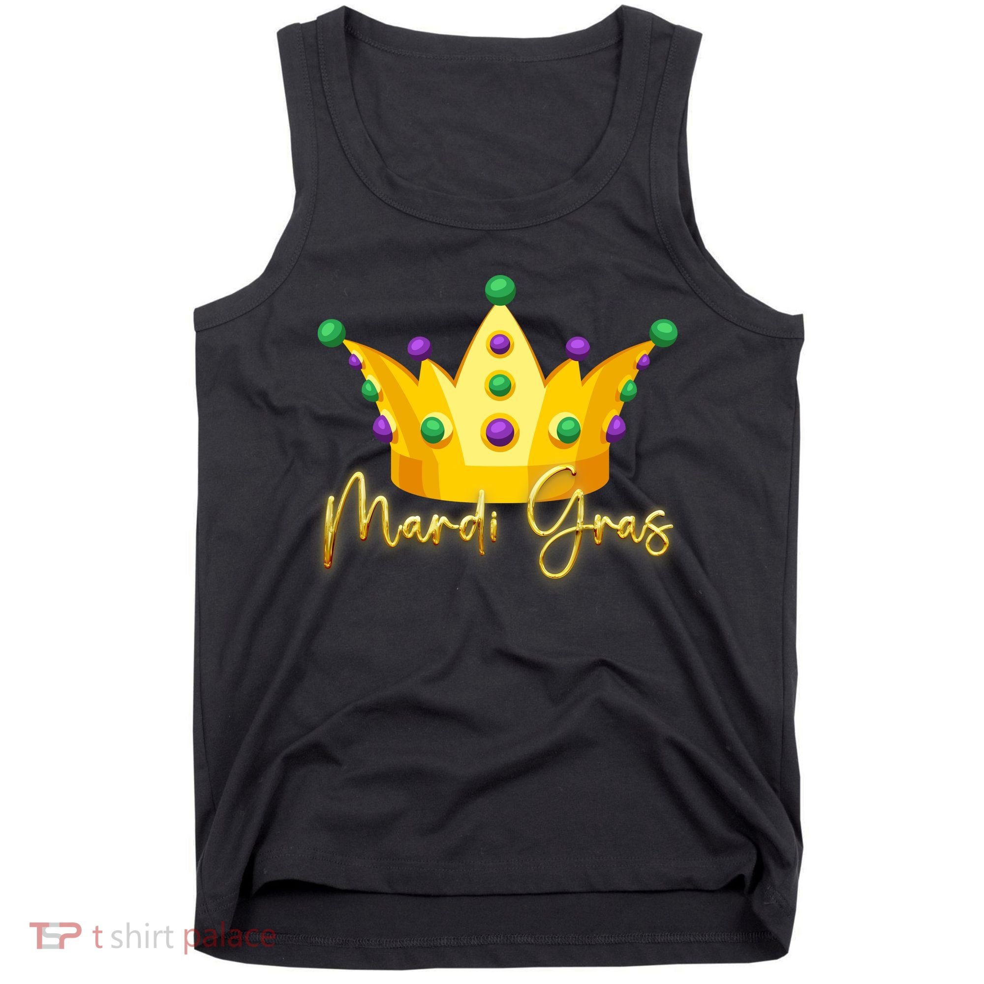 Mardi Gras Crown Celebration Tank Top