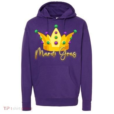 Mardi Gras Crown Celebration Hoodie