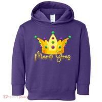 Mardi Gras Crown Celebration Toddler Hoodie thumb 0