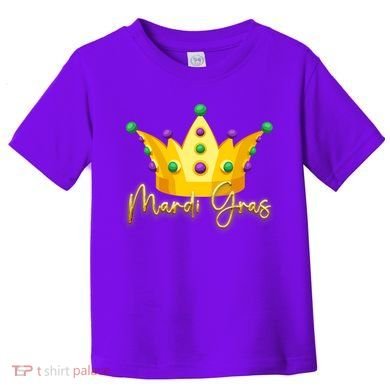 Mardi Gras Crown Celebration Toddler T-Shirt